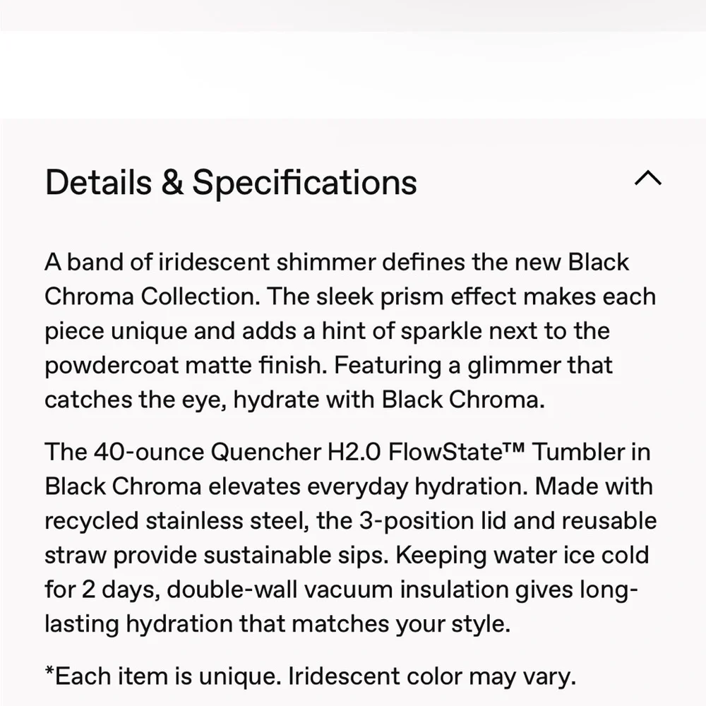 Stanley Black Chrome Quencher - Picture 10 of 10